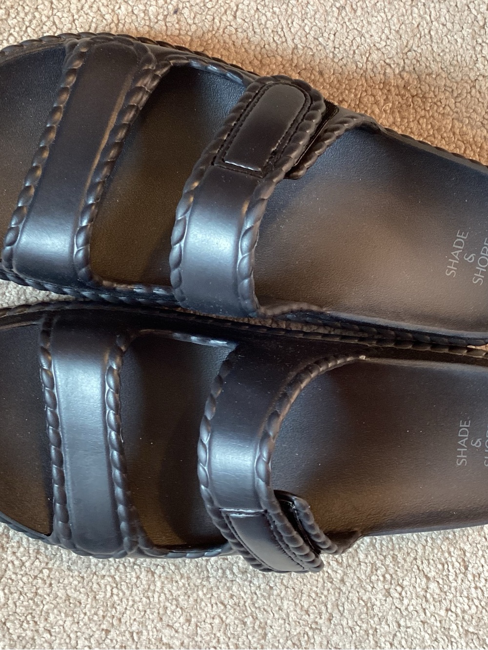 Women’s Black Slide Sandals - Classic Adjustable Straps